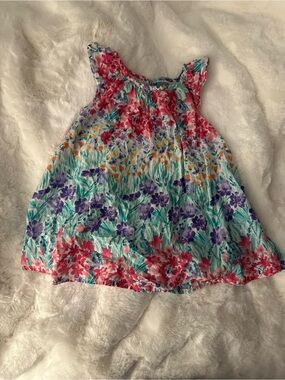 GAP Floral Tank Dress - Pink, Purple, Teal, Yellow